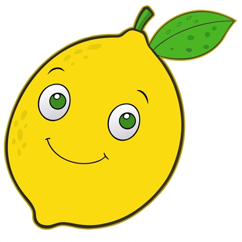 Lemon Classroom Vegetable Transparent Sticker